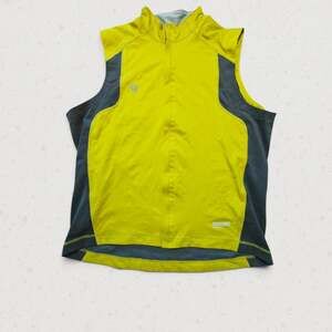 Mountain Hardwear Windstopper Softshell Vest Mens XL Yellow Grey Outdoor Running